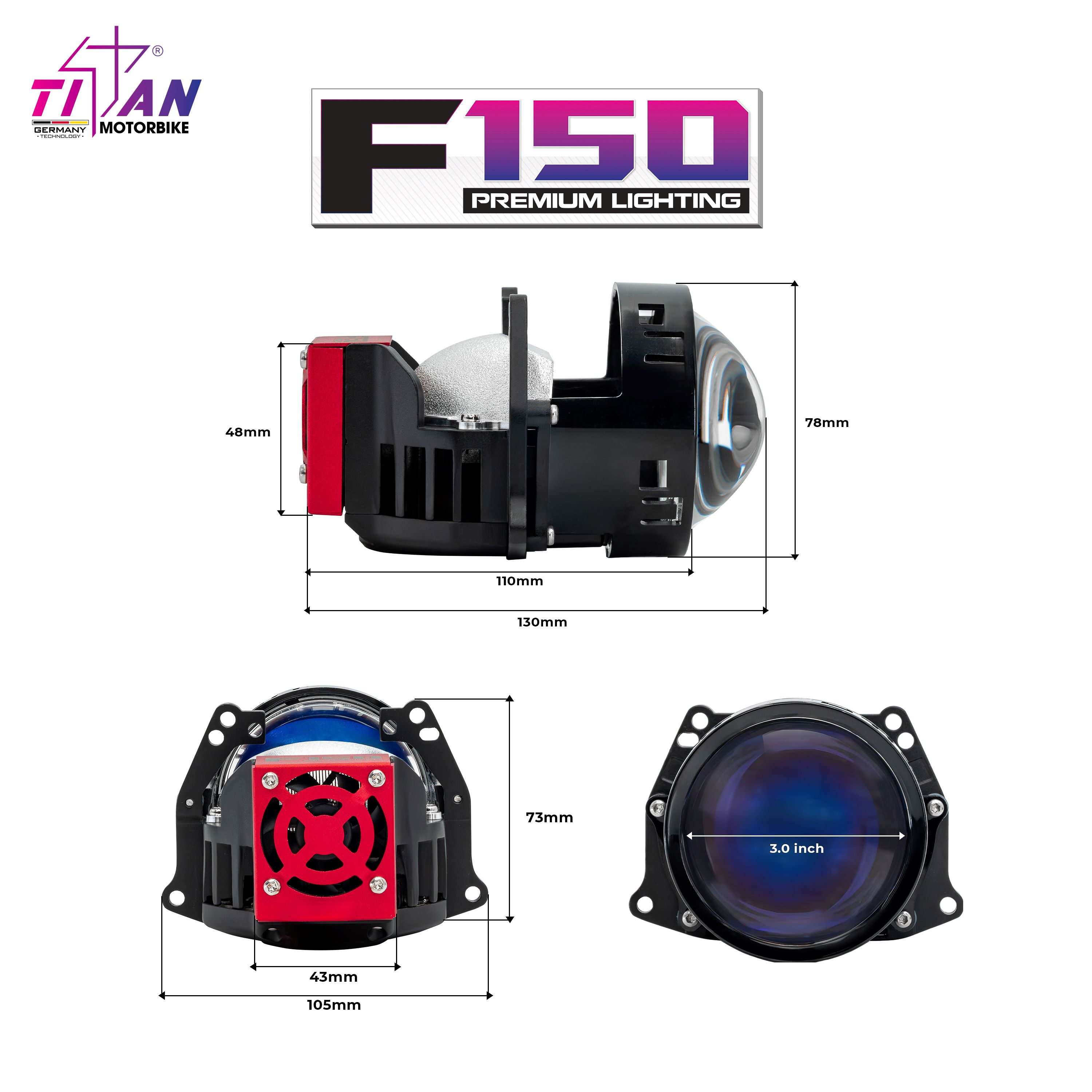 BI LED TITAN MOTO F150